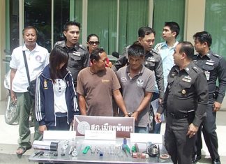 Sompong Saowarot, Wanchai Ekjeen and Thimpika Sangrocha have been remanded to custody on suspicion of grand theft.